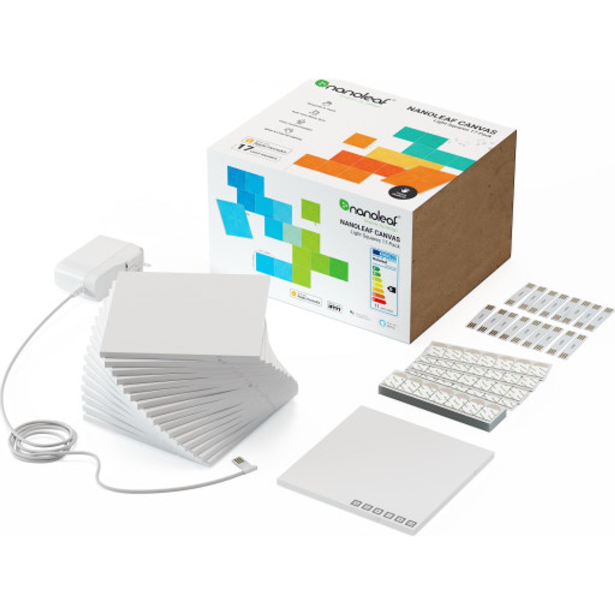 Nanoleaf Canvas, 17 paneler, startpakke