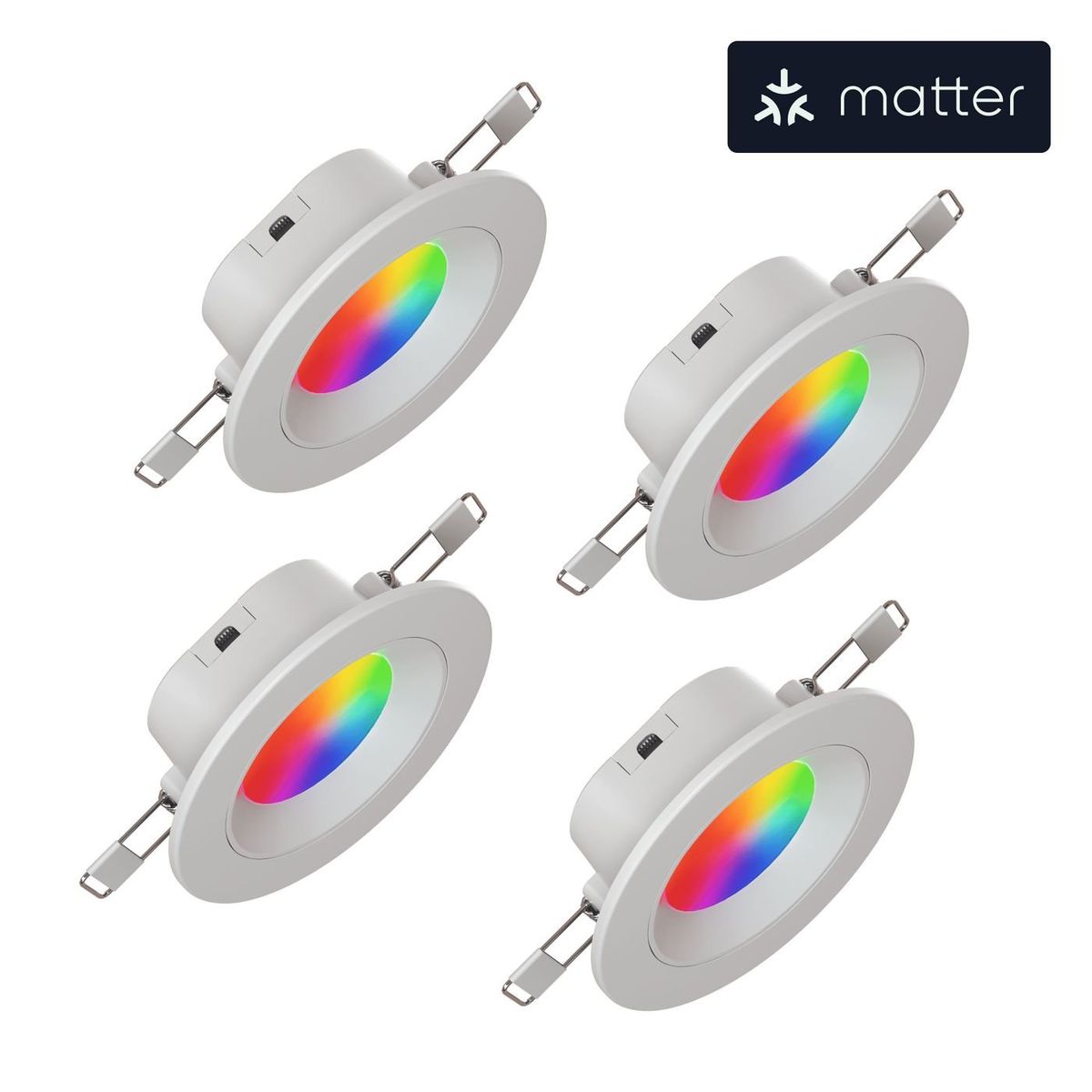 Nanoleaf - Essentials Smart Downlight Matter - 4PK (NF080D02-4W3)