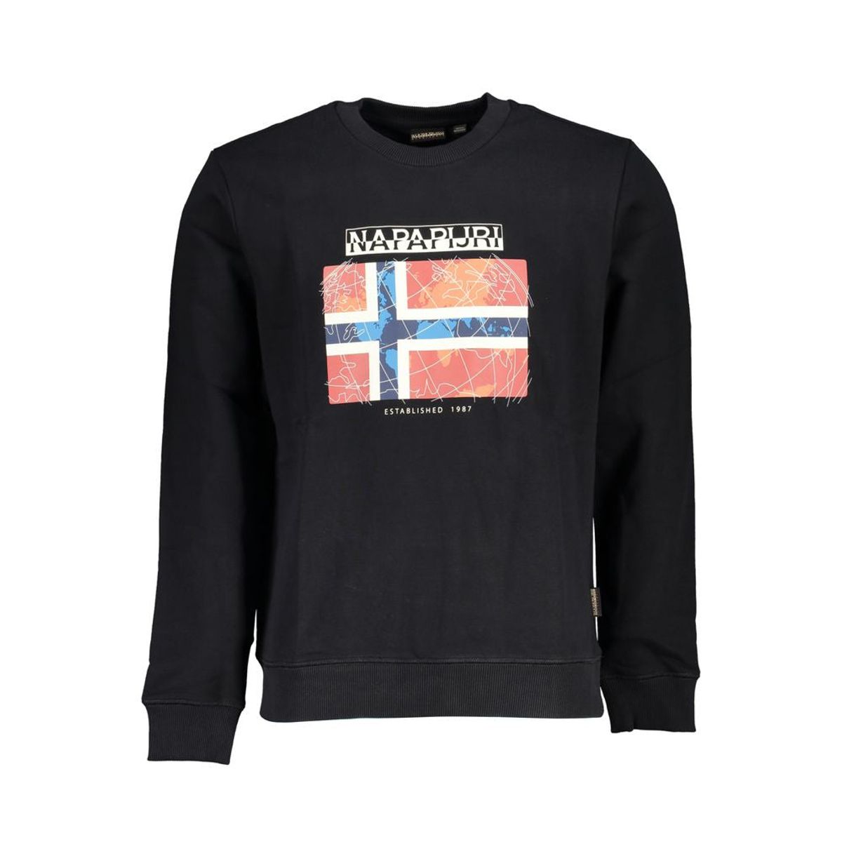 Napapijri Black Cotton Men Sweater