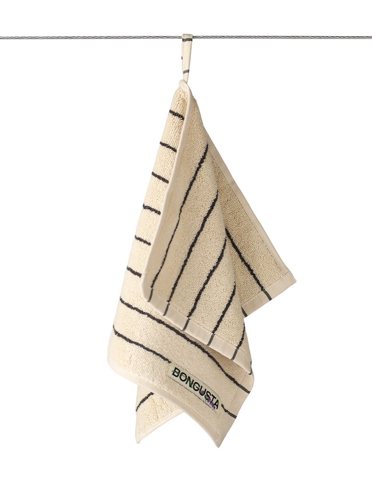 Naram towel - Creme & Ink fra Bongusta (30 x 50 cm)