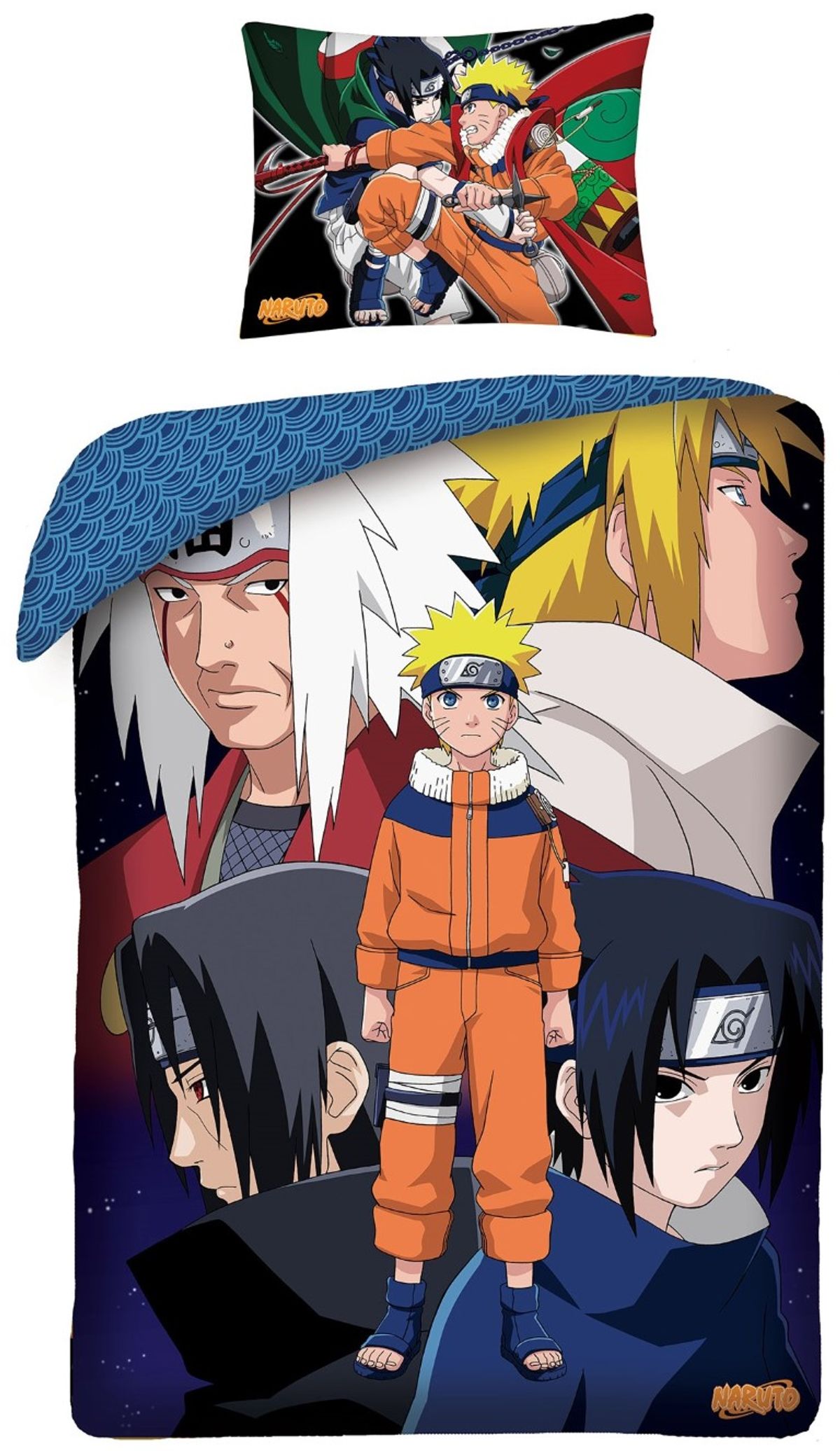 Naruto Sengetøj 140 x 200 cm - 100 procent bomuld