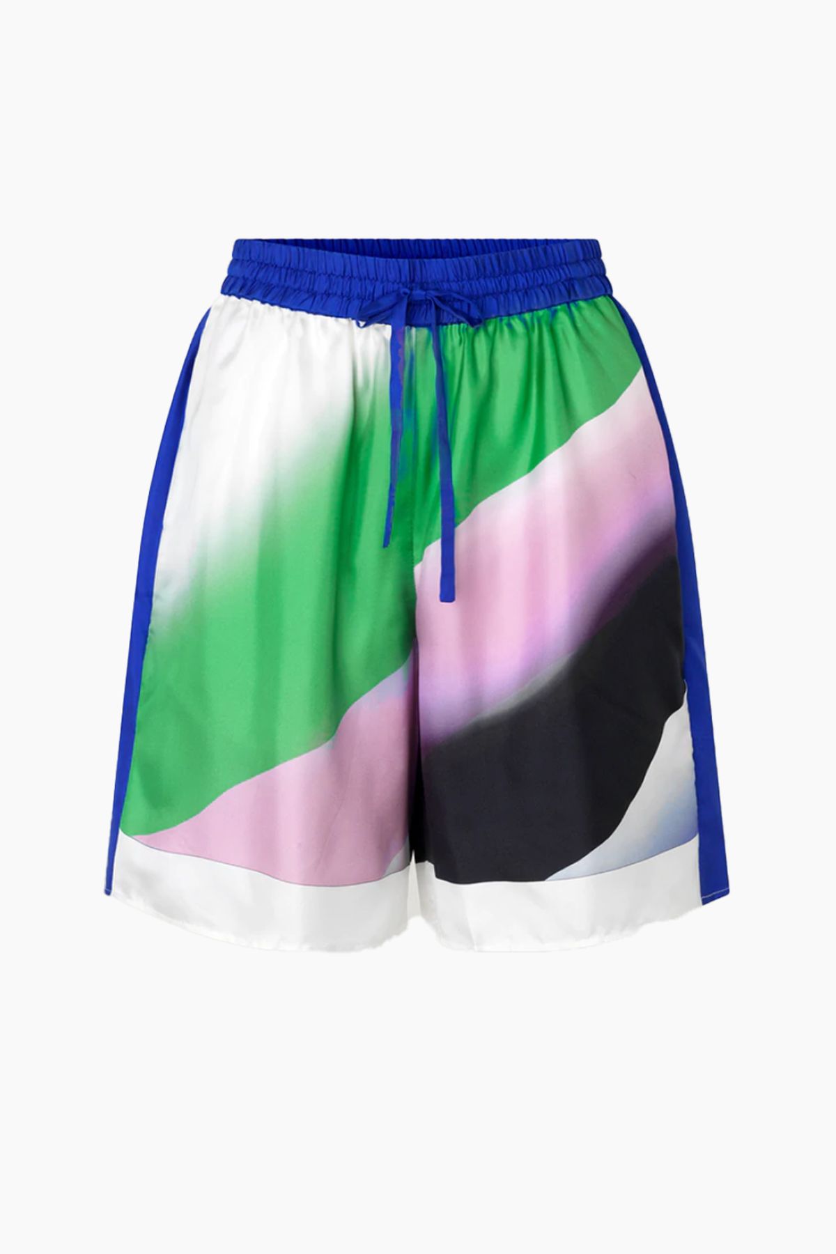 Nasira Shorts - Mountain Scape Blue - Baum und Pferdgarten - Mønstret S