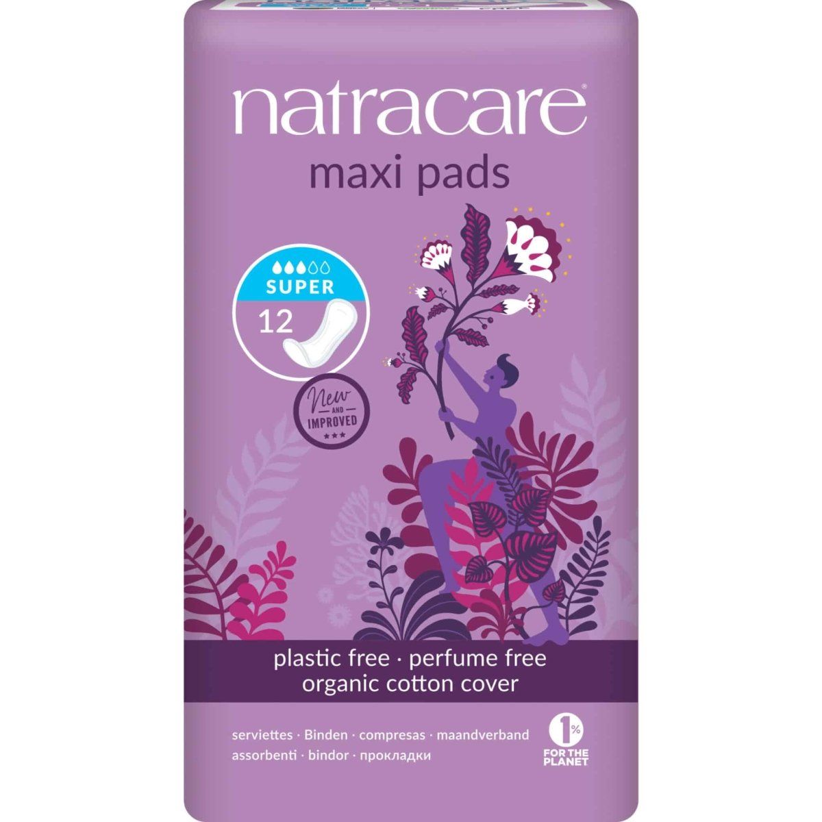 Natracare maxi bind Super, 12 stk. - Natracare - Intimate care - Buump