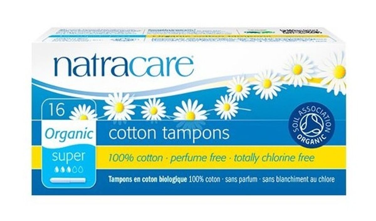 Natracare tampon super m. hylster Øko. 16stk.