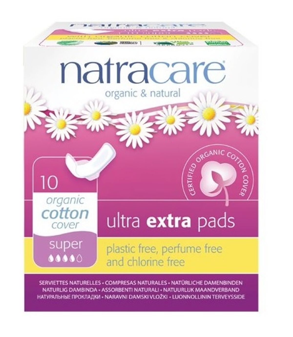 Natracare ultra extra bind super 10 stk.