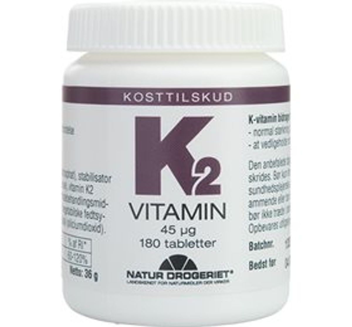 Natur-Drogeriet K2-vitamin &bull; 180 tab.