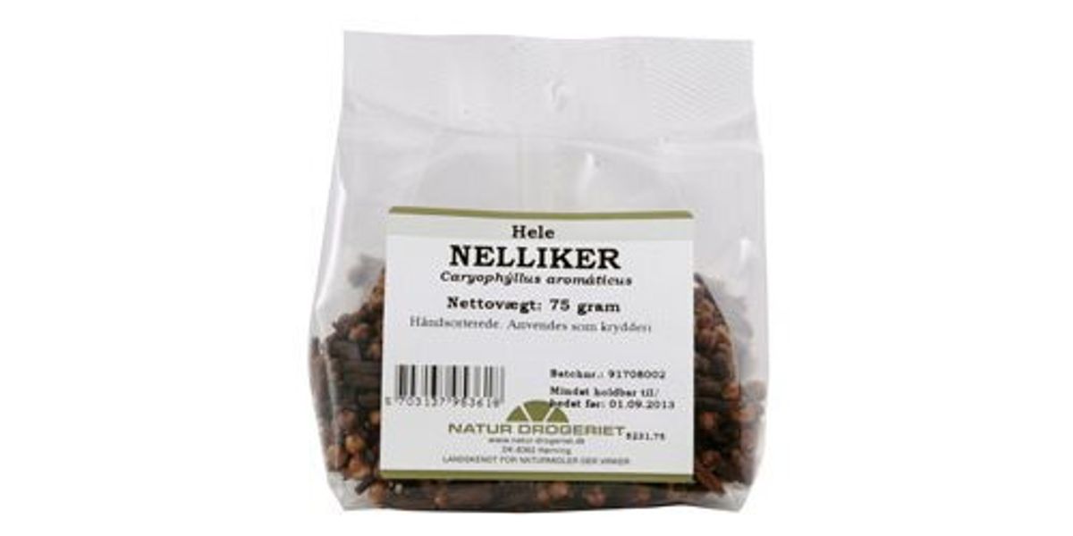 Natur-Drogeriet Nelliker hele, 75g