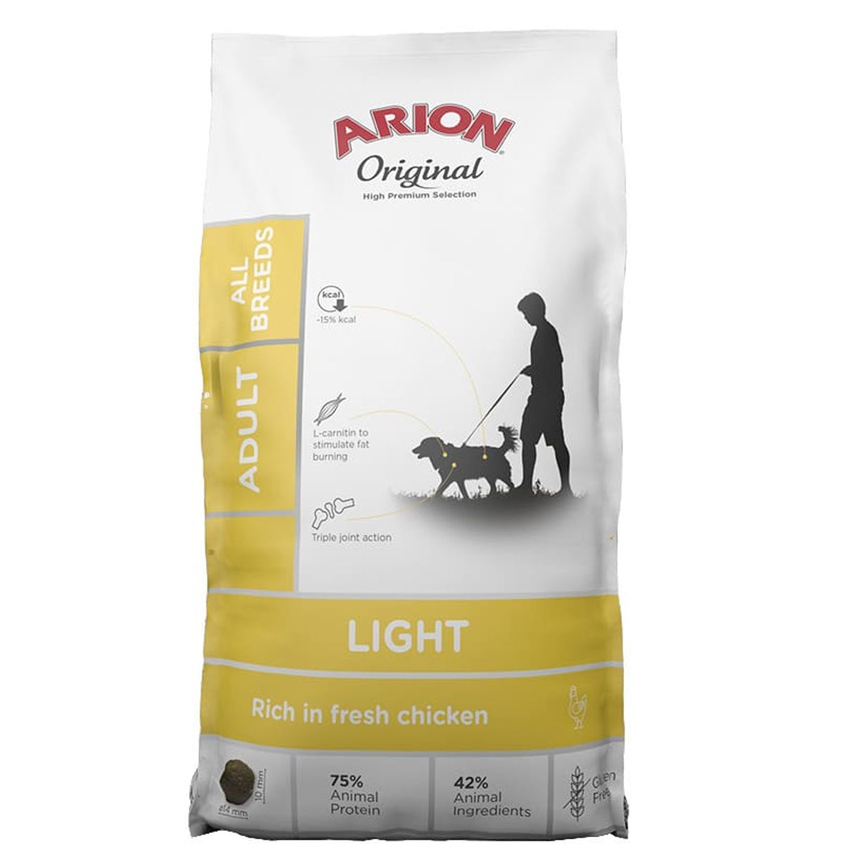 Natural Brande - Arion Adult Light All Breed 12 kg - Hundefoder - Alt til Hunden