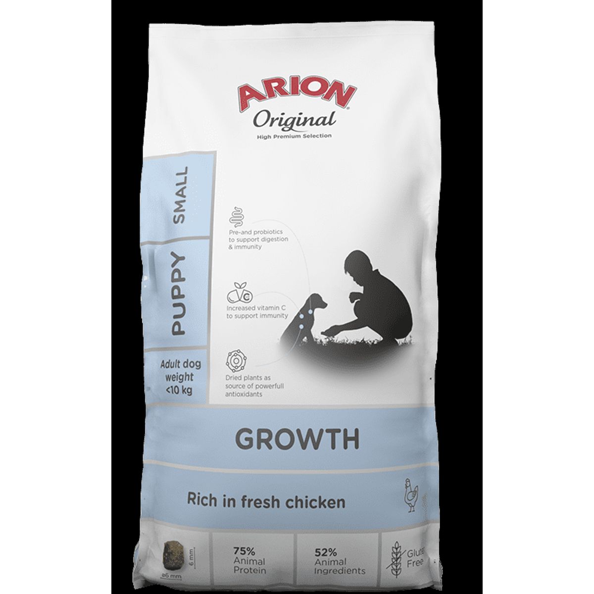 Natural Brande - Arion Original Growth Chicken Small 2Kg - Hvalp - Hundefoder