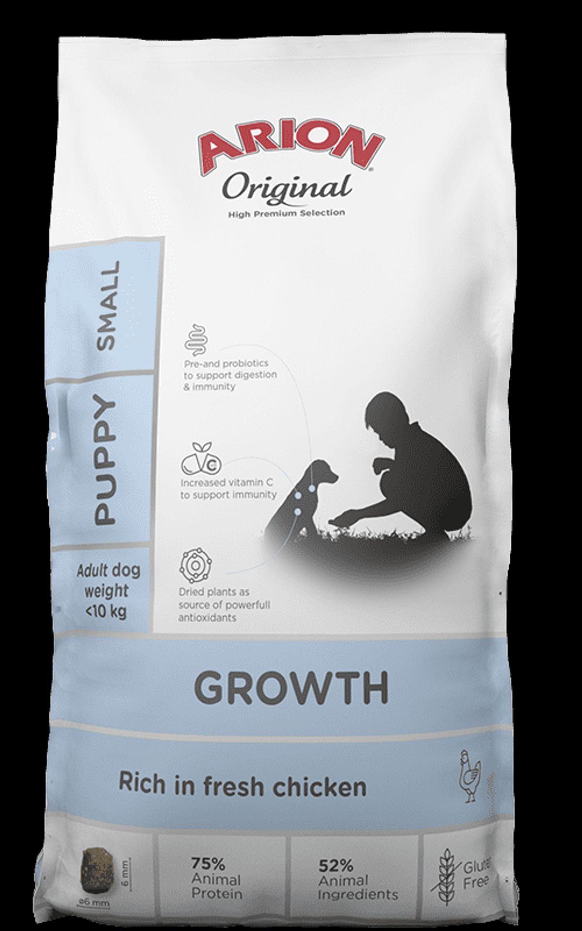 Natural Brande - Arion Original Growth Chicken Small 7Kg - Hvalp - Hundefoder