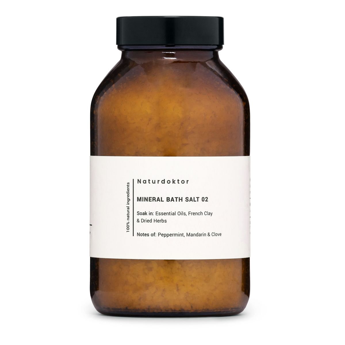 Naturdoktor badesalt 03 - Mineralbadesalt - Sandeltræ, bergamot & eukalyptus - 500 g .