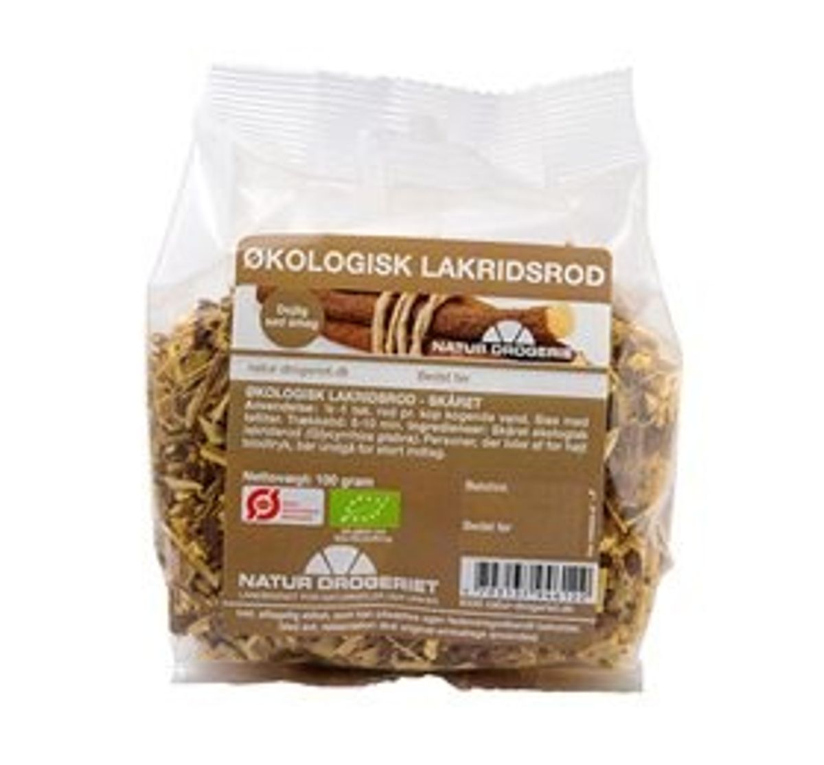 Naturdrogeriet Lakridsrod skåret Ø, 100 g.