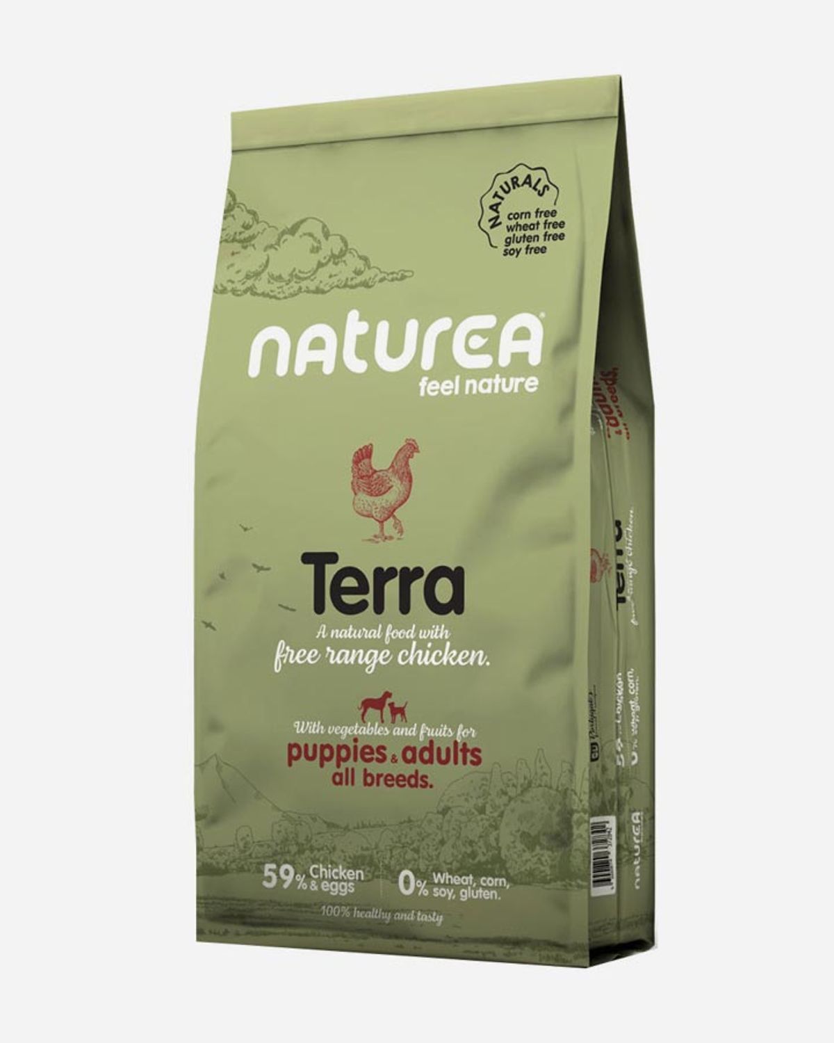 Naturea Naturals Terra Adult & Puppies - Fritgående Kylling, 12 kg