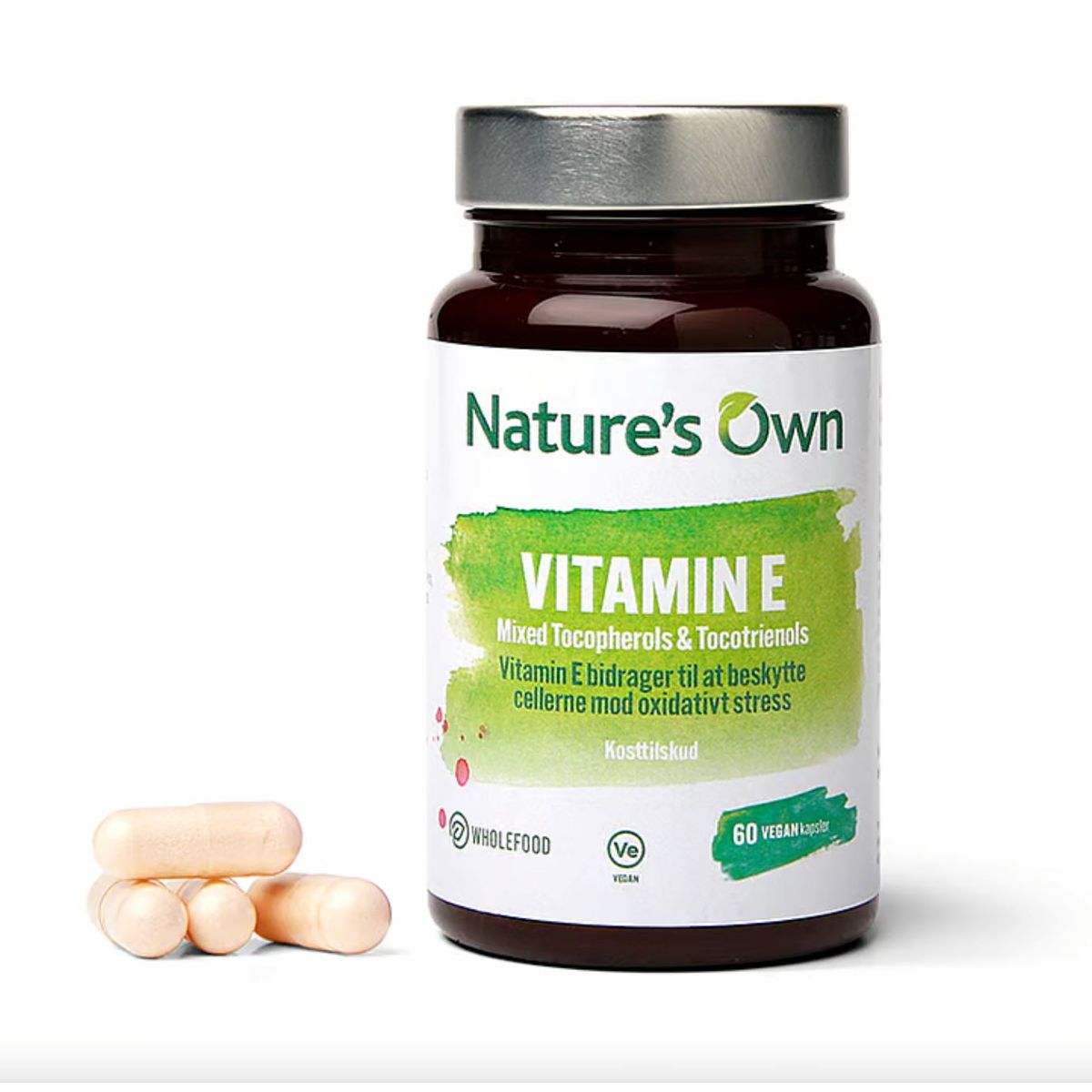 Natures Own - Nature's Own Vitamin E Mixed Tocopherols & Tocotrieno 60 Kapsler