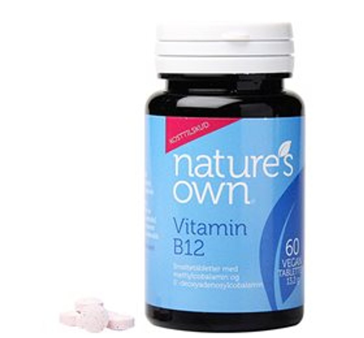 Natures Own Vitamin B12 Vegan smeltetablet 60 tab. DATOVARE 12/2024