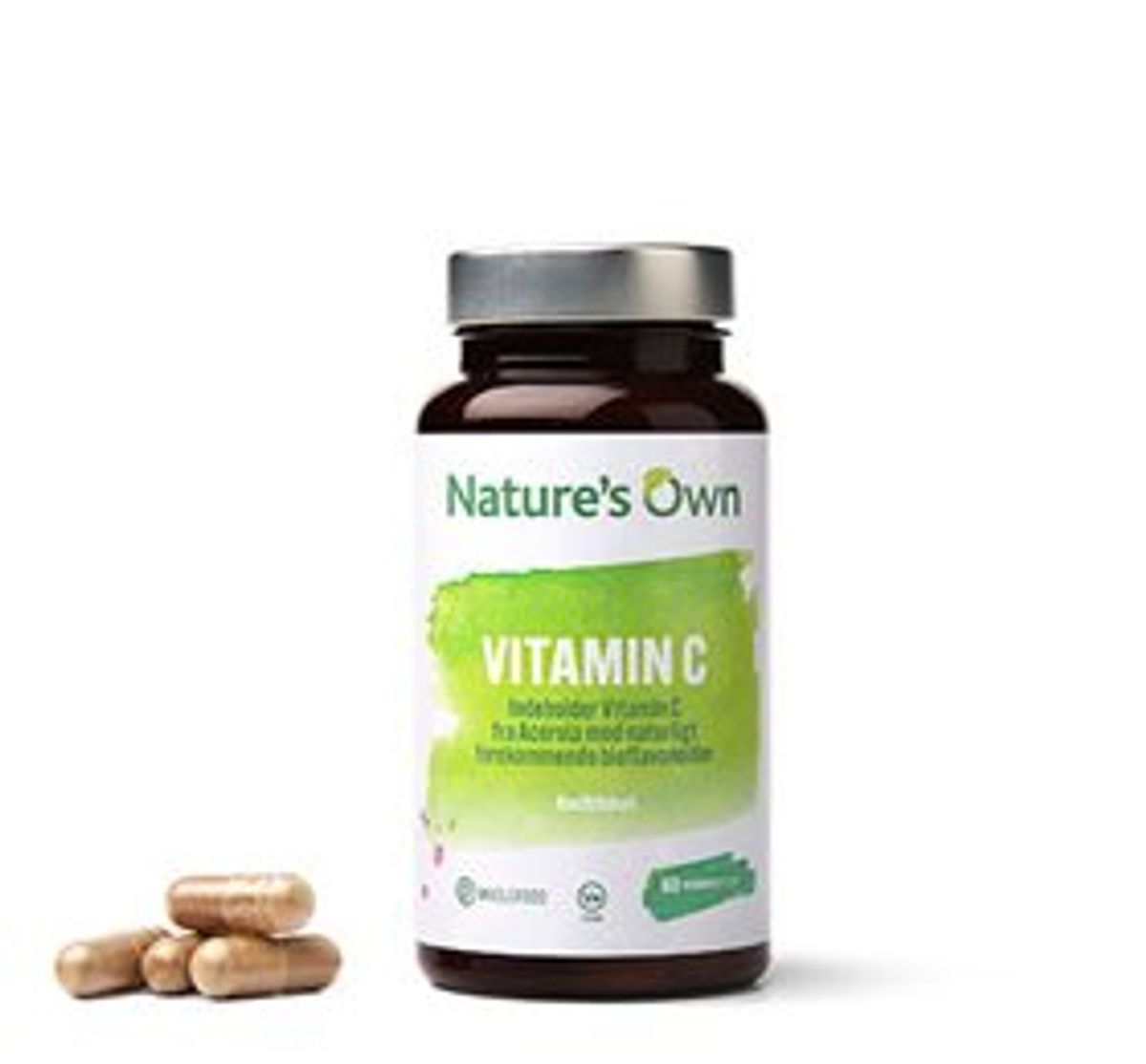 Natures Own Vitamin C Acerola Wholefood 60 kap.