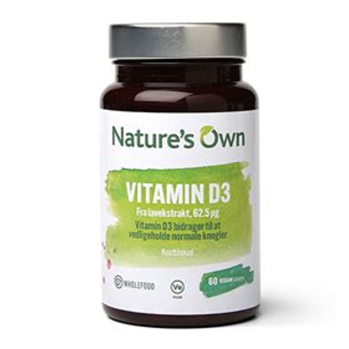 Natures Own Vitamin D3 vegan 120 tab.