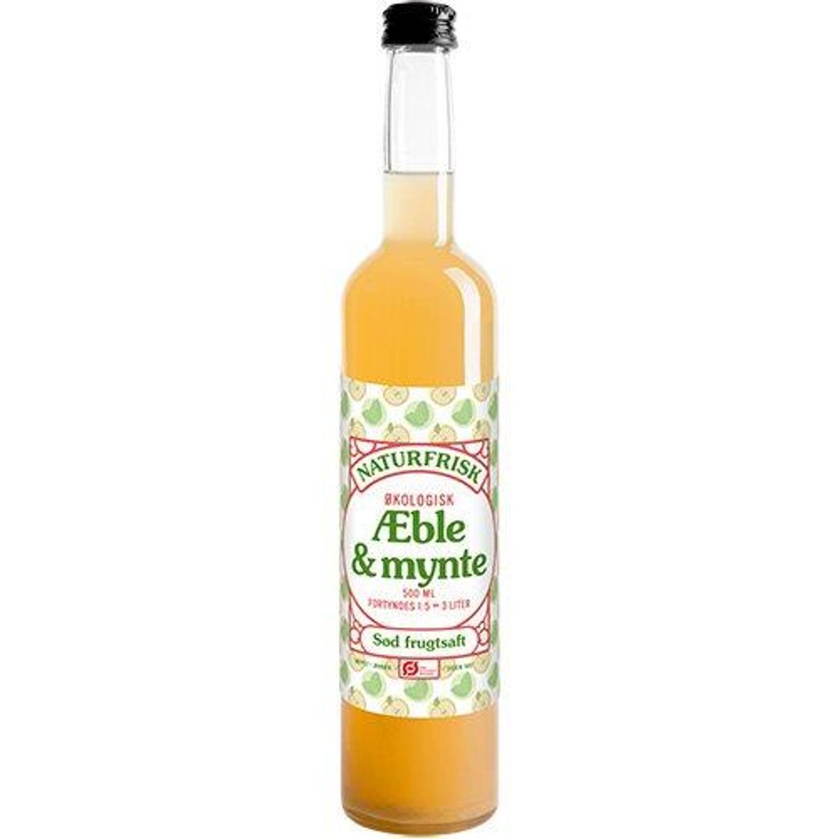 Naturfrisk Æble & Mynte saft Ø, 500ml