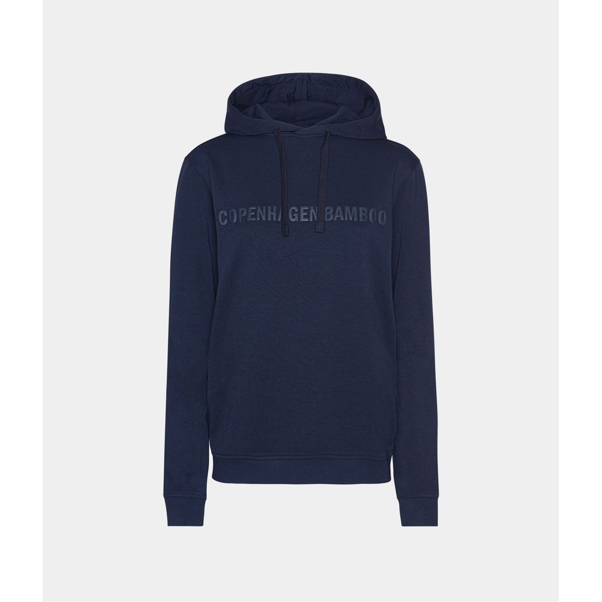 Navy bambus hoodie til dame med logo fra Copenhagen Bamboo, M