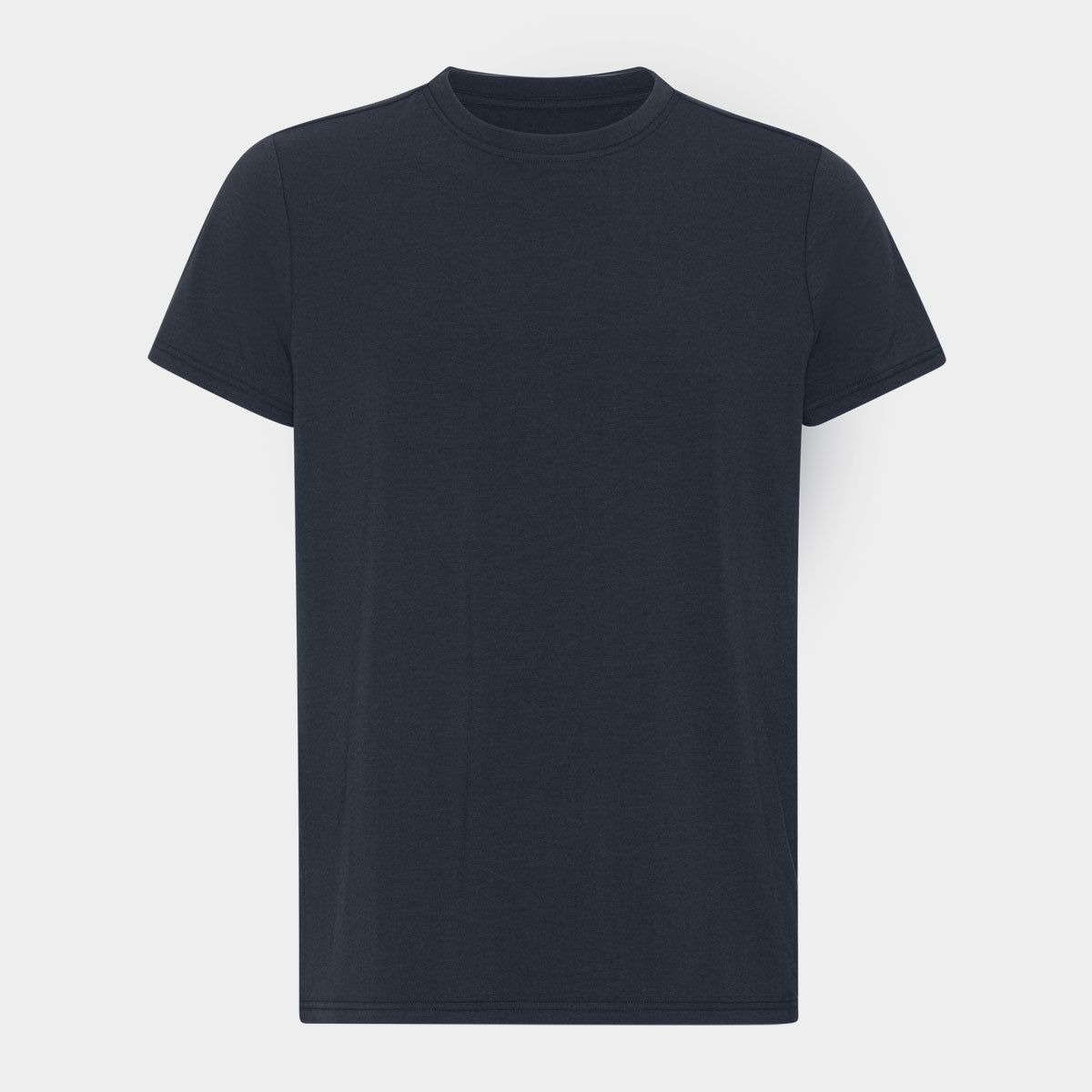 Navy bambus T-shirt med crew neck fra Copenhagen Bamboo, M