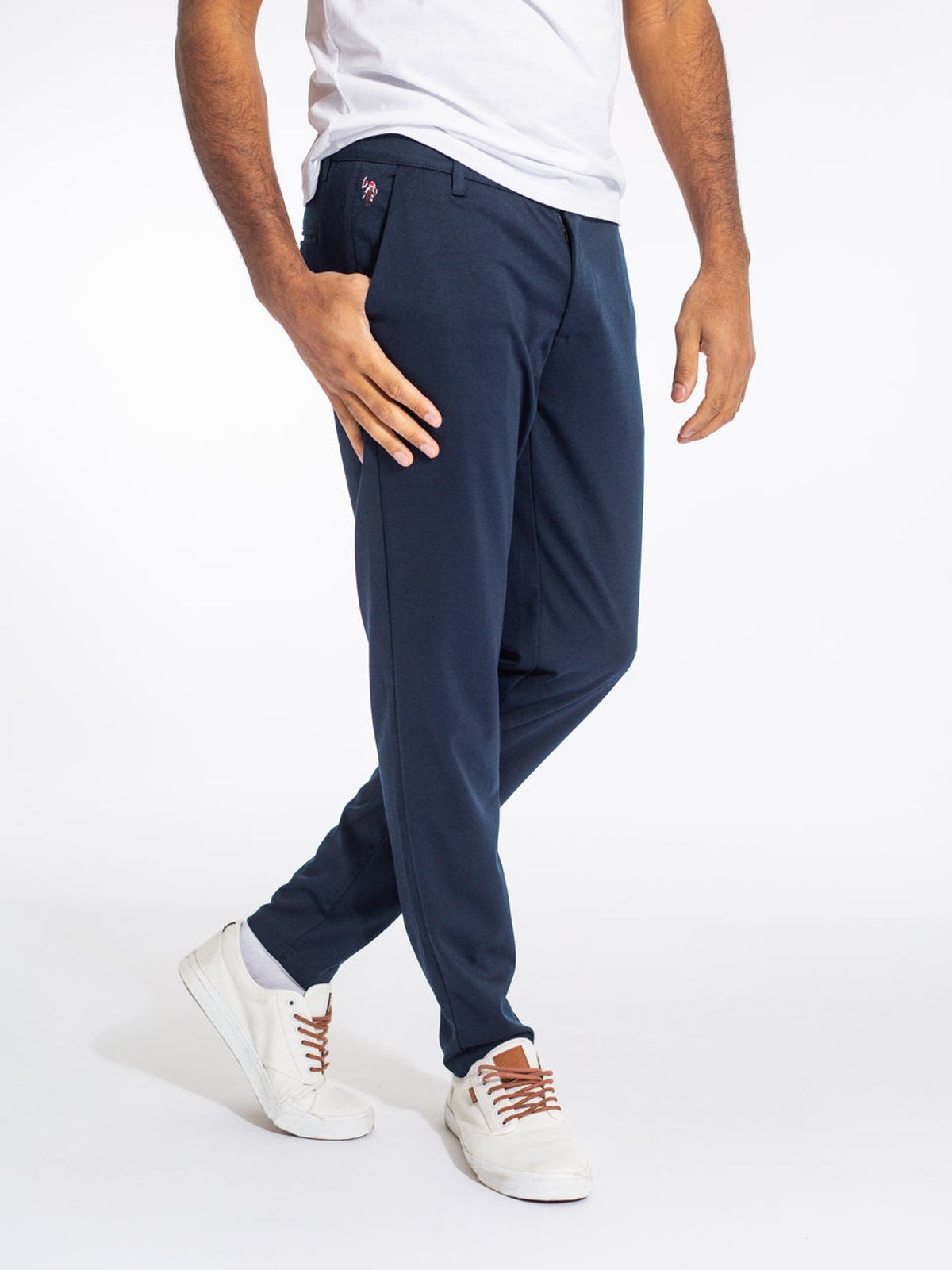 Navy Blå Performance Pants Claude Herre U.S. Polo Assn Herre 30/32