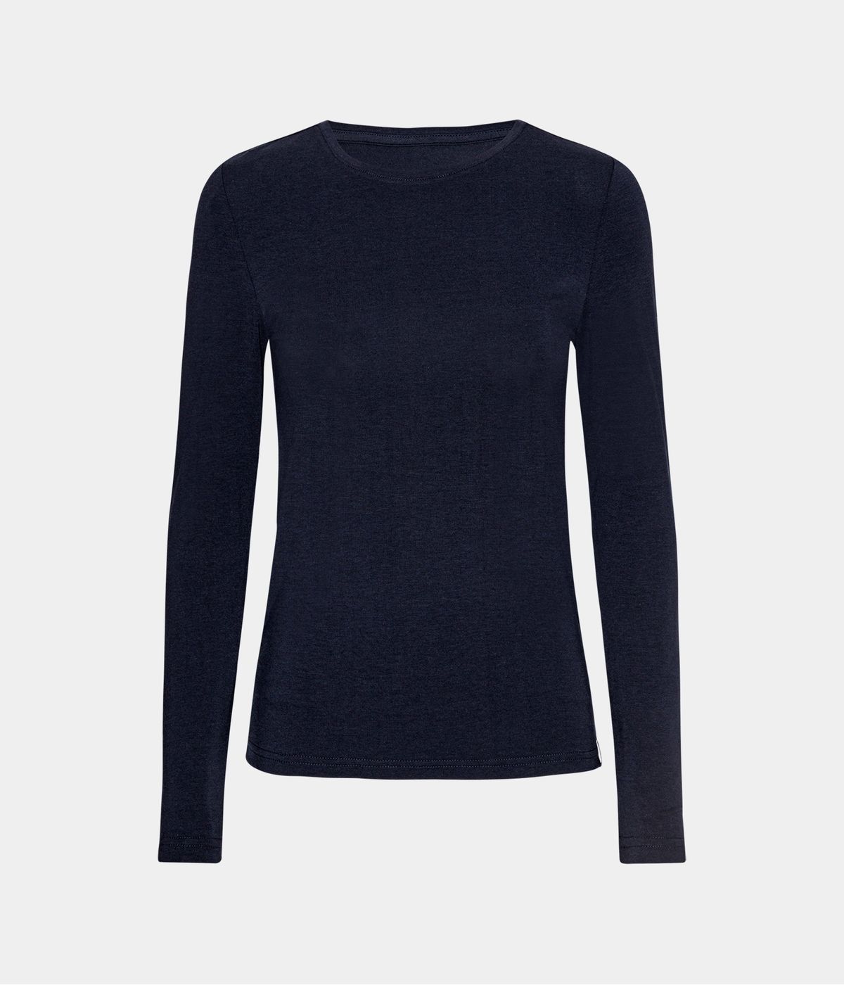 Navy langærmet bambus T-shirt til dame fra Copenhagen Bamboo, L