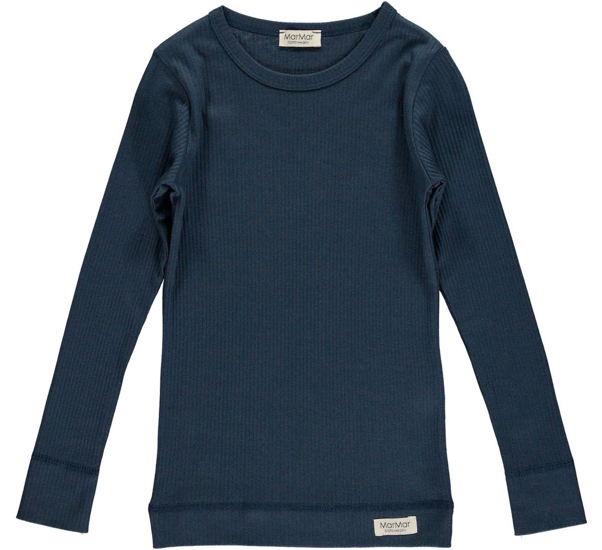 Navy modal rib bluse (2 år/92 cm)