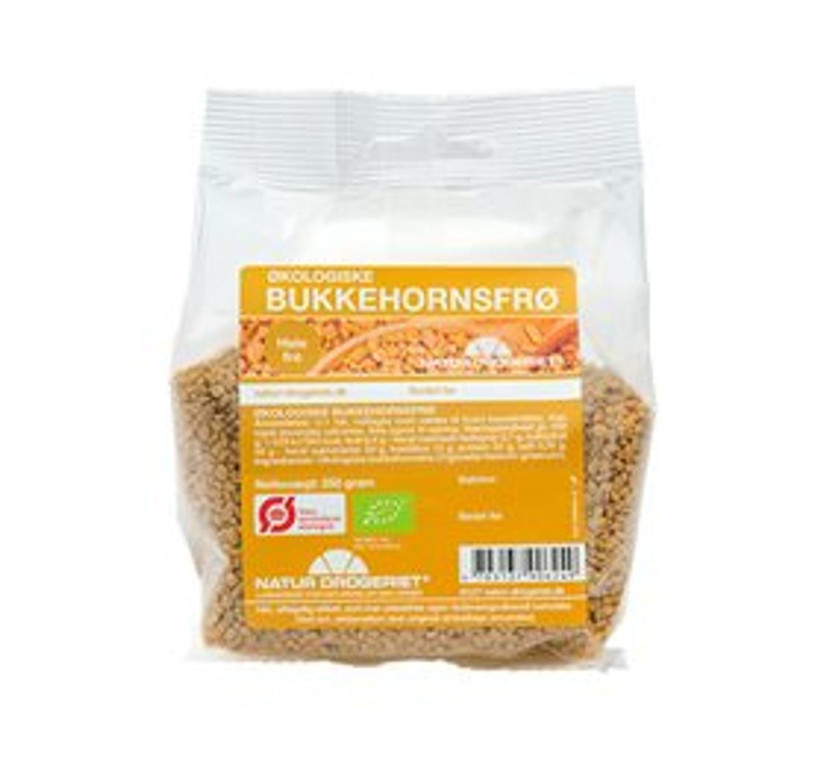 ND Bukkehornsfrø hele Ø &bull; 250g.