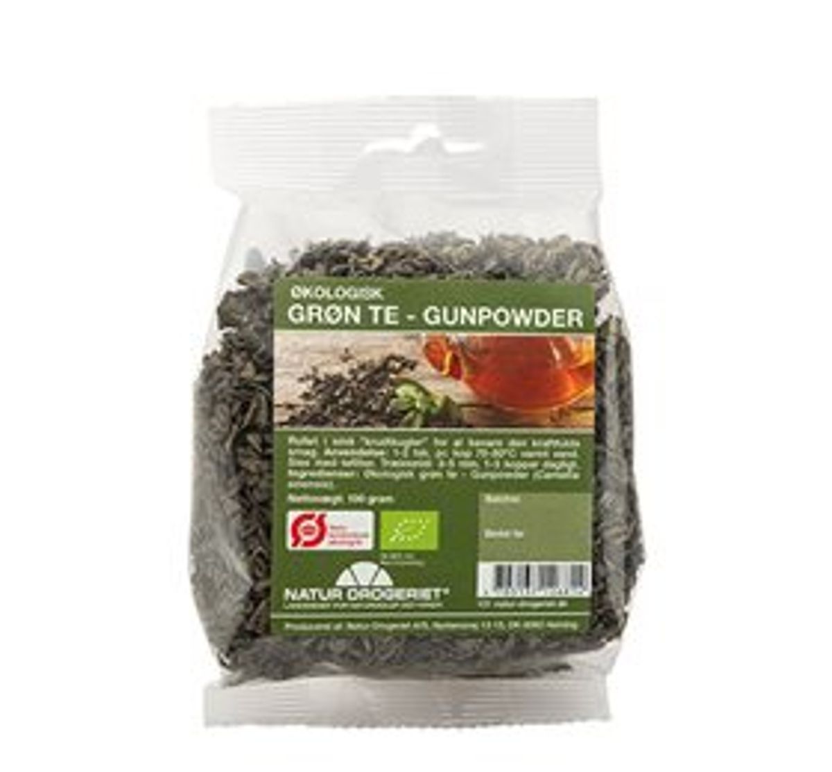 ND Grøn Te Gunpowder Ø &bull; 100 g.