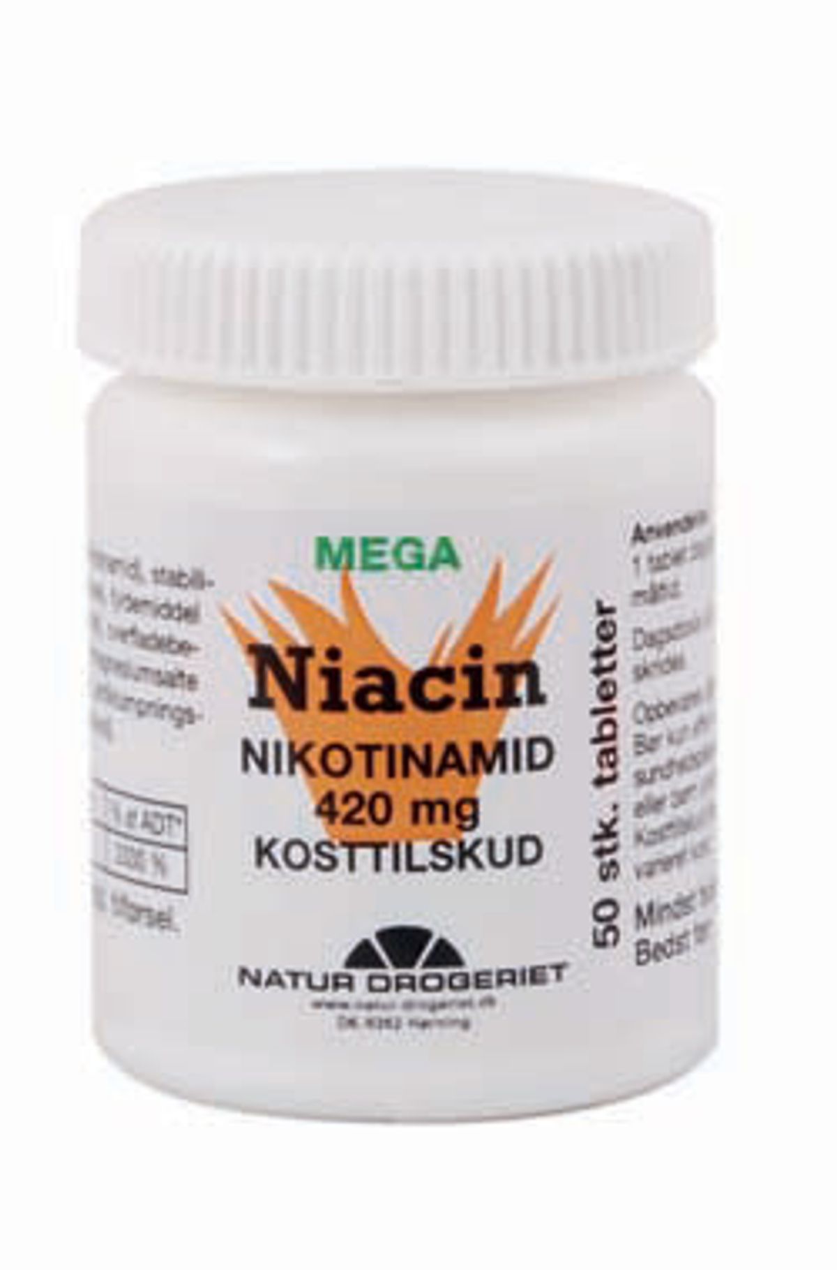 ND Niacin (nikotinamid) 420 mg 50 tabletter