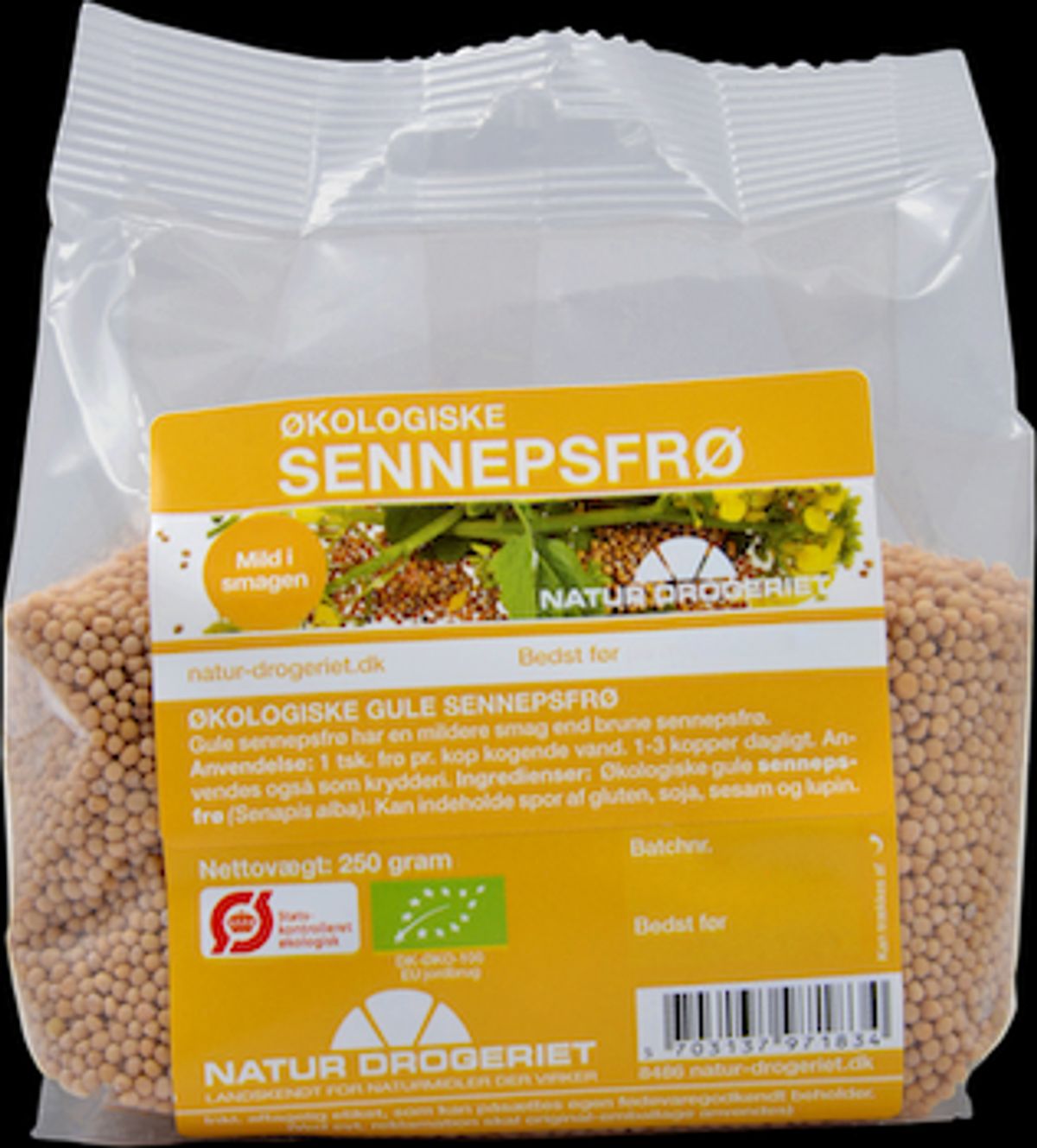 ND Sennepsfrø Gul Ø &bull; 250 g.