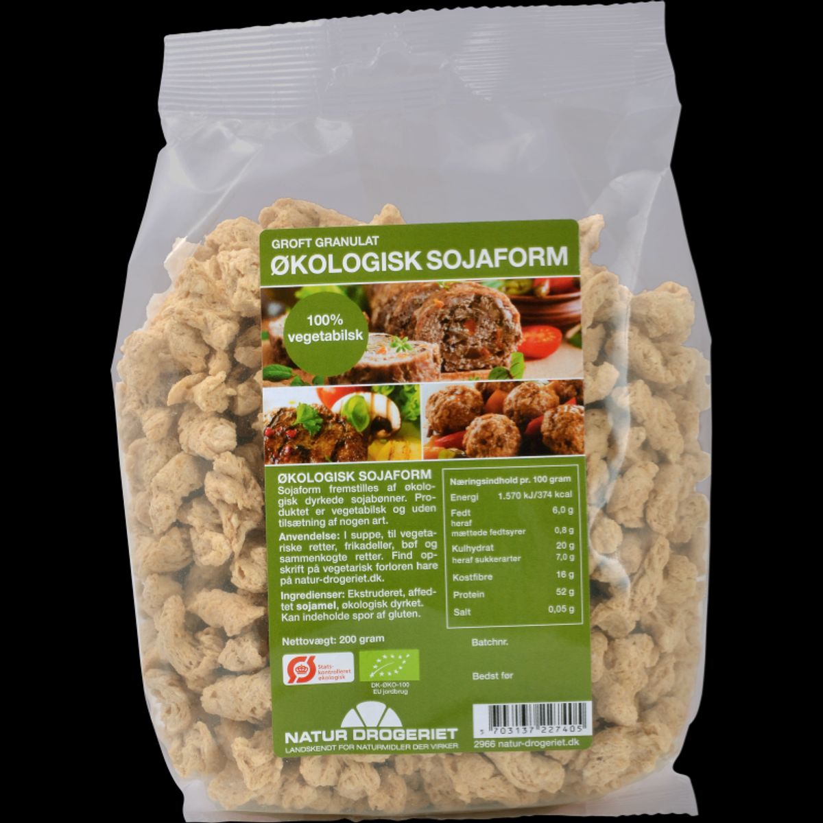 ND Sojaform Granulat Grov Ø &bull; 200 g.