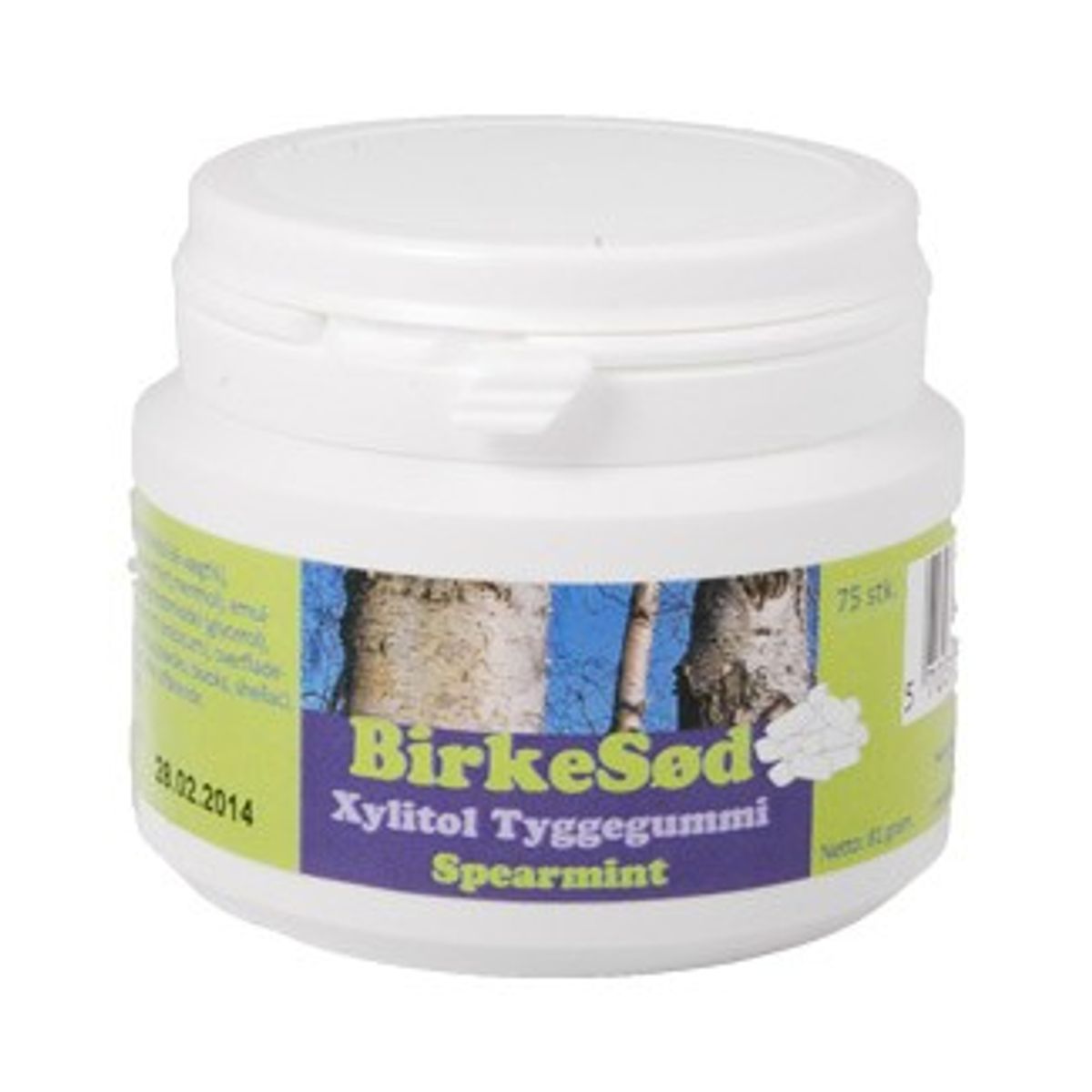 ND Tyggegummi Birkesød m. Spearmint &bull; 70 stk.