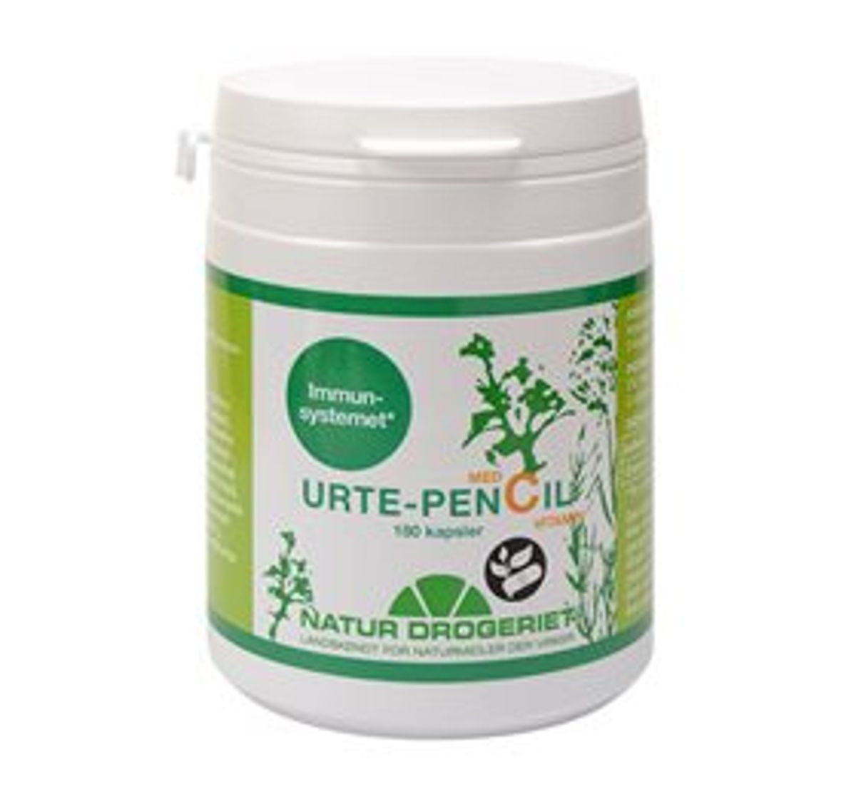 ND Urte-penCil m. C-vitamin &bull; 180 kaps.