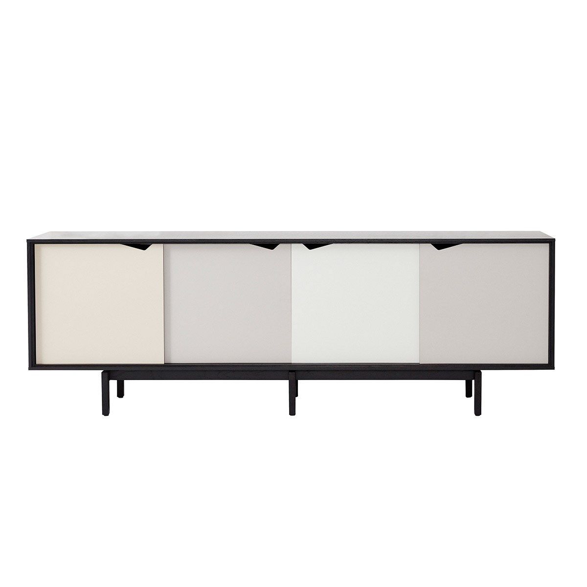 NDERSEN S1 SIDEBOARD M/FARVEDE LÅGER - SORT 200