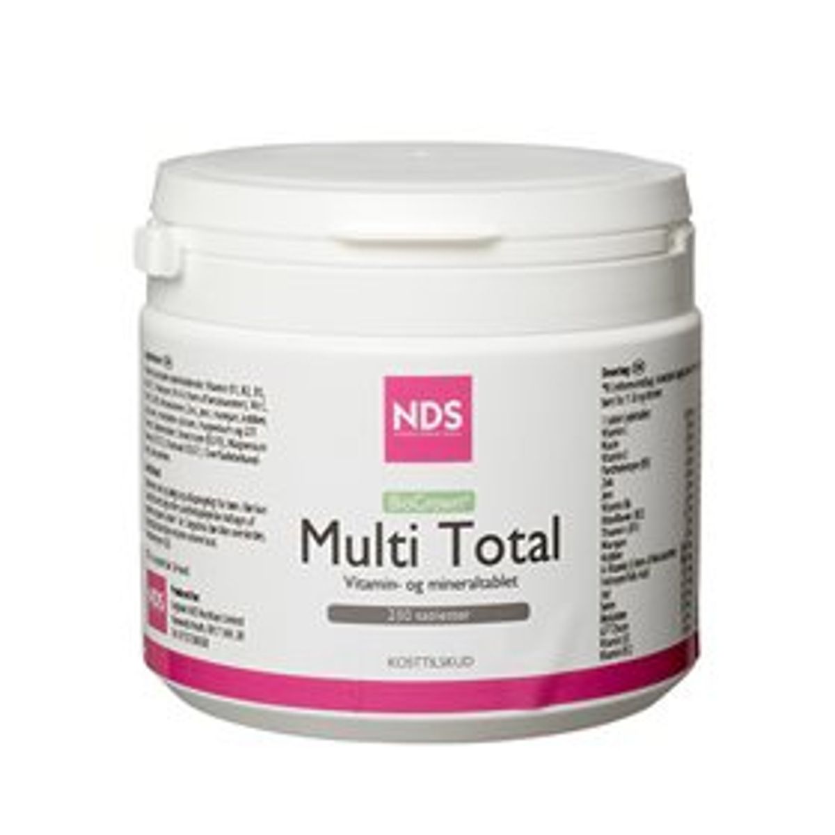 NDS Multi Total multivitamin og mineral &bull; 250 tab.