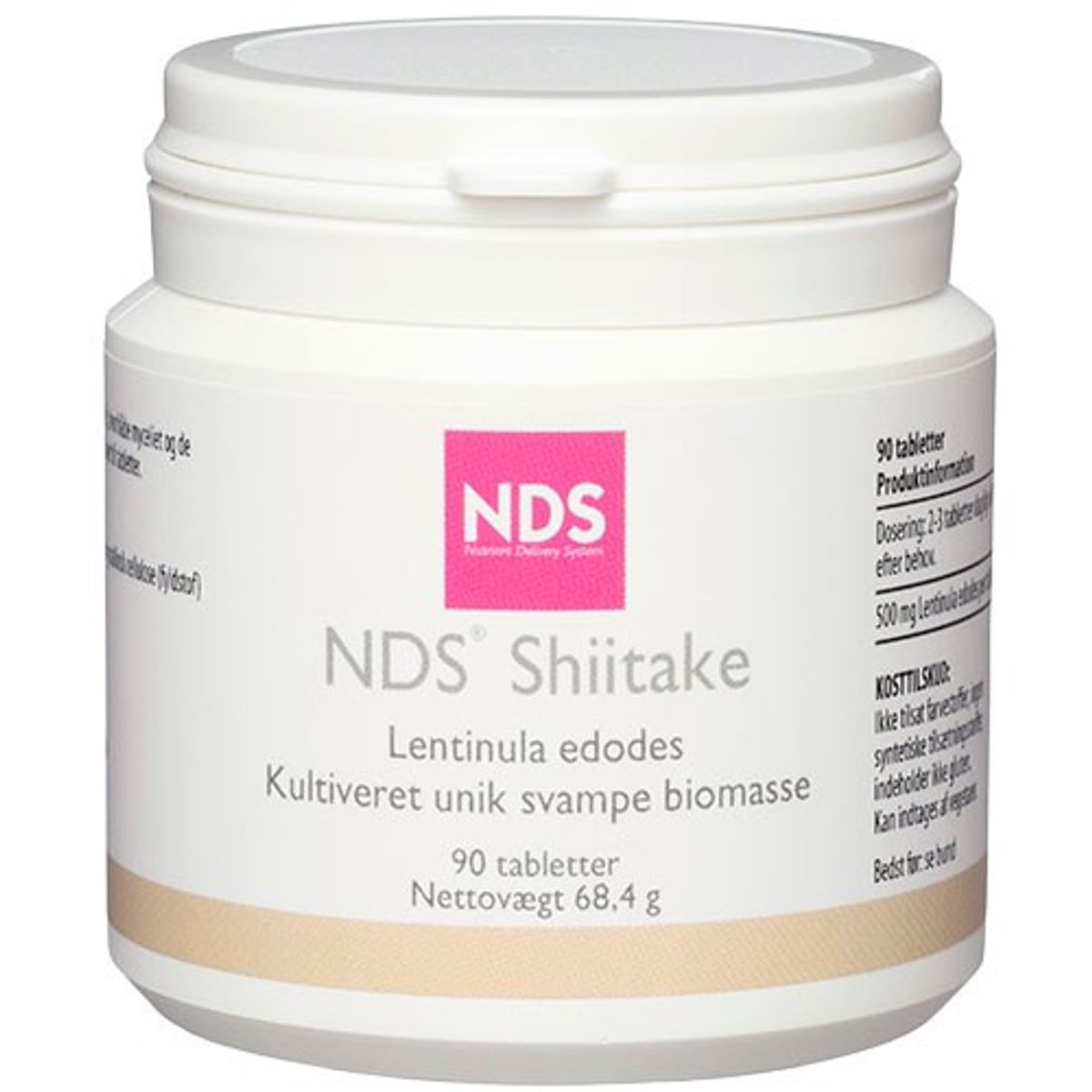 NDS Shiitake - 90 tabletter