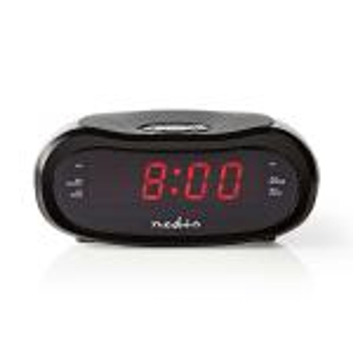 Nedis Digital vækkeur Radio | LED Display | AM / FM | Snooze funktion | Sleep timer | Antal alarmer: 2 | Sort