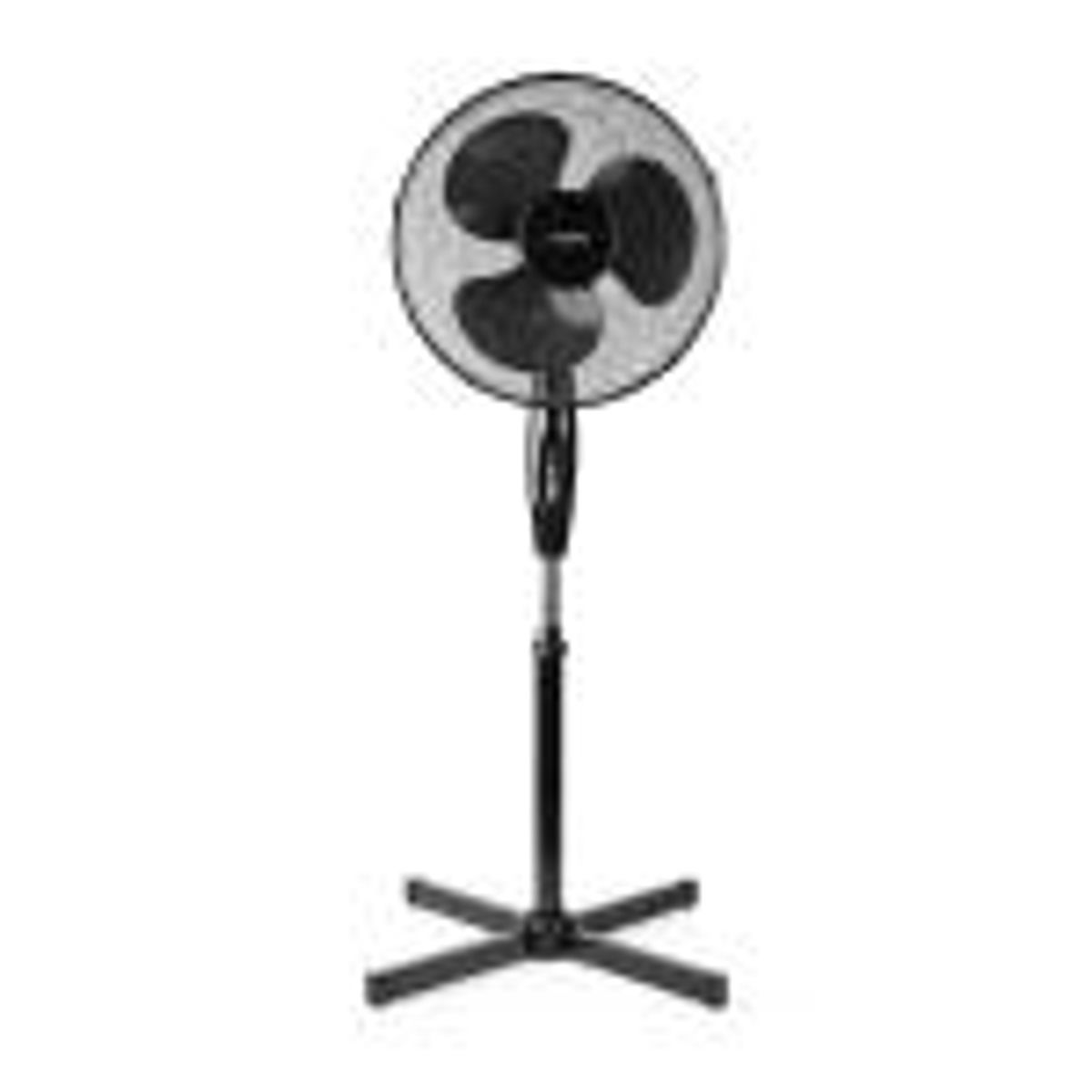 Nedis gulvventilator | Diameter: 400 mm | 3-Hastighed | Svingning | 45 W | Justérbar højde | Sort