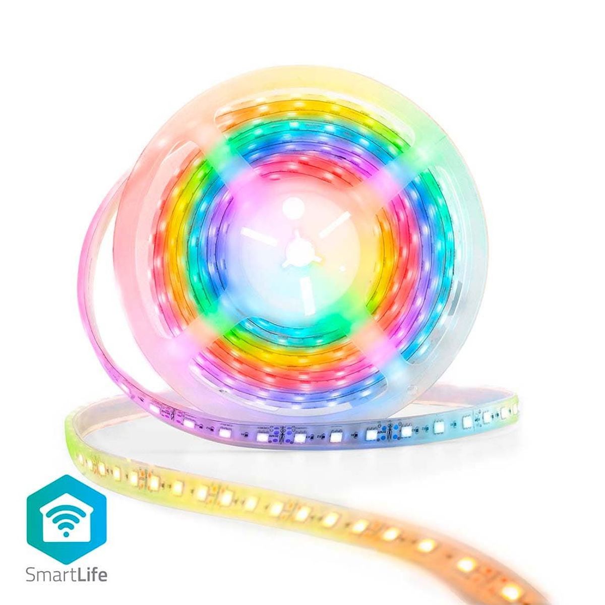 Nedis LED Strip - 5 meter - WiFi - Digital RGB - IP65 - 24V - Inkl. Fjernbetjening