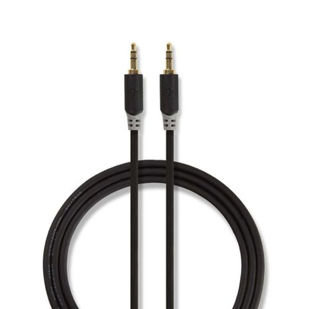 Nedis - Minijack Stereo Audio kabel (3,5mm) (Han-Han) (Anthracite) - 2,0 m