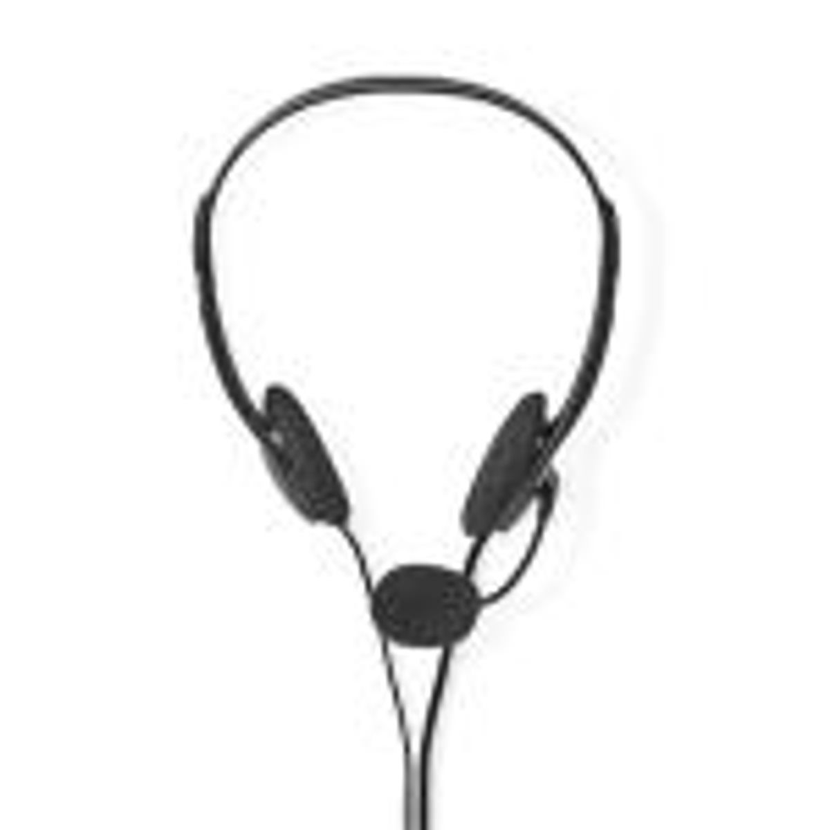 Nedis PC-headset | On-Ear | Stereo | 2x 3.5 mm | Fold-Away Mikrofon | 2.00 m | Sort