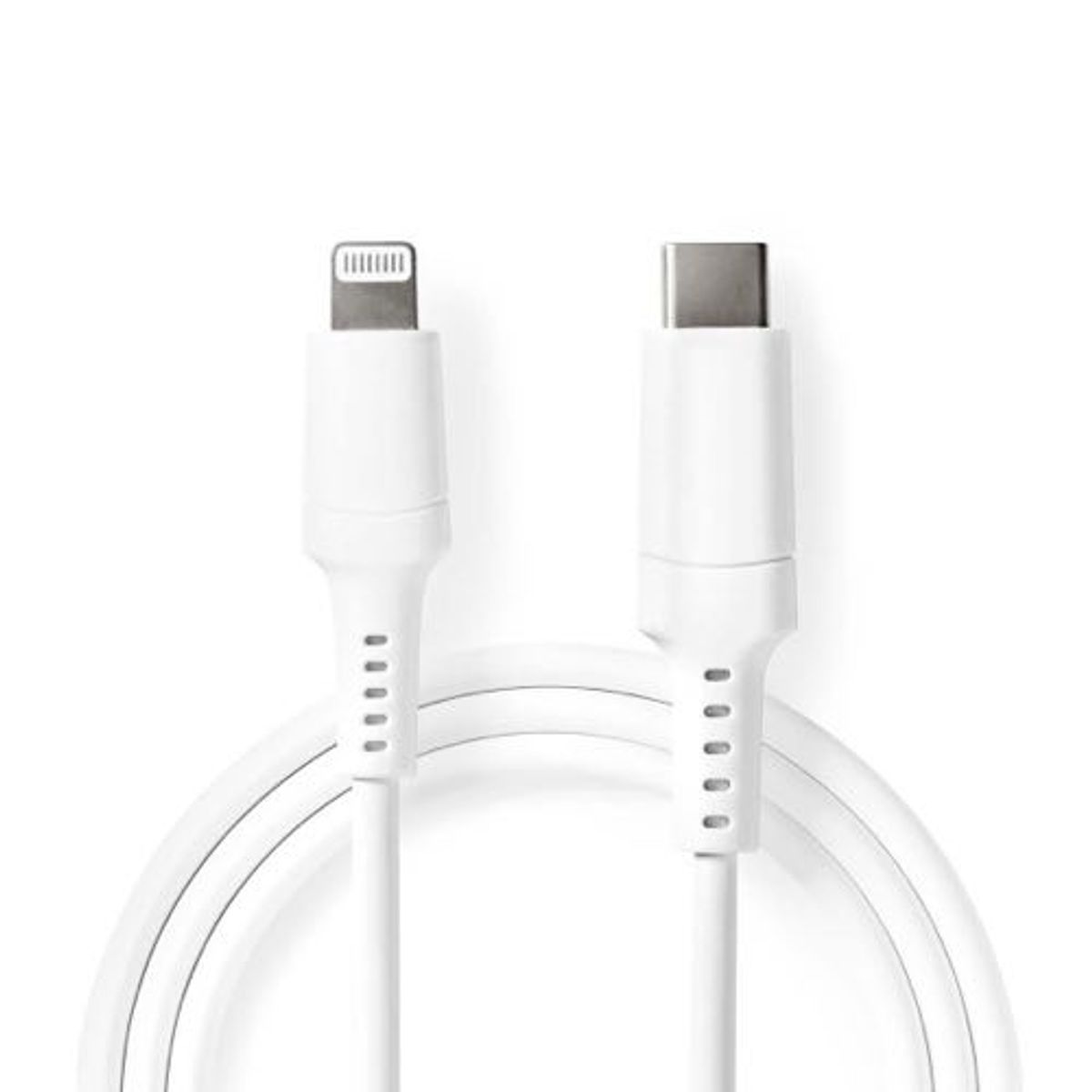 Nedis - USB-C kabel Apple MFi certified (3A/60W) (USB-C / Apple Lightning) (Han-Han) (Hvid) - 2,0 m