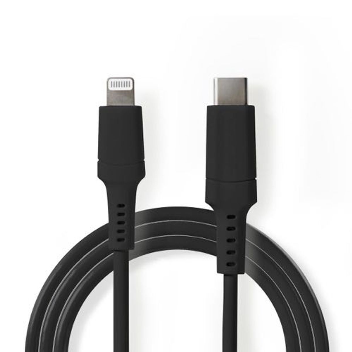 Nedis - USB-C kabel Apple MFi certified (3A/60W) (USB-C / Apple Lightning) (Han-Han) (Sort) - 1,0 m