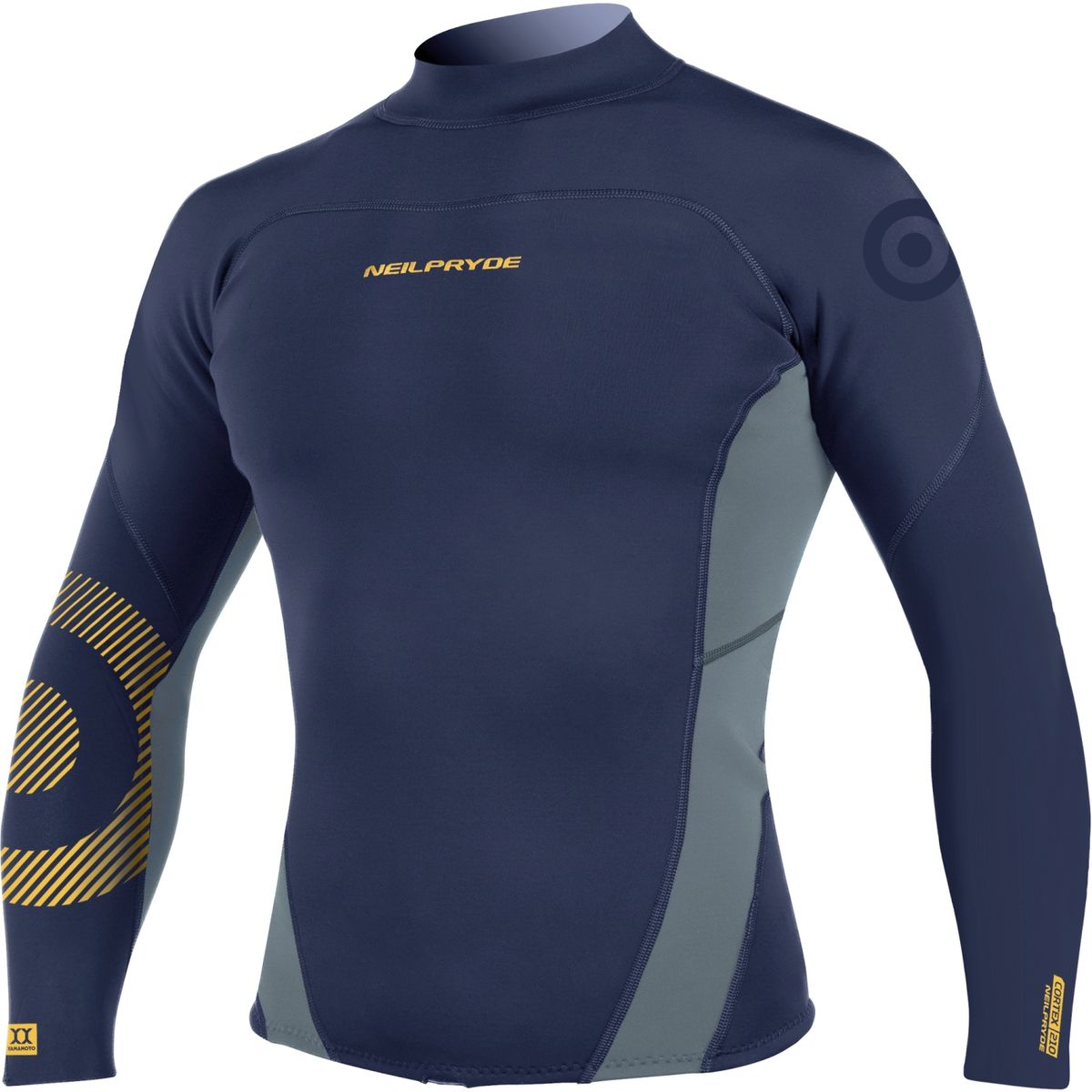 Neilpryde Neo Top 2mm - Navy/Pewter/Yellow