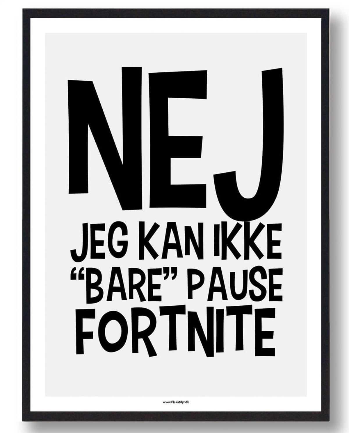 Nej, jeg kan ikke - plakat (Størrelse: L - 50x70cm (B2))