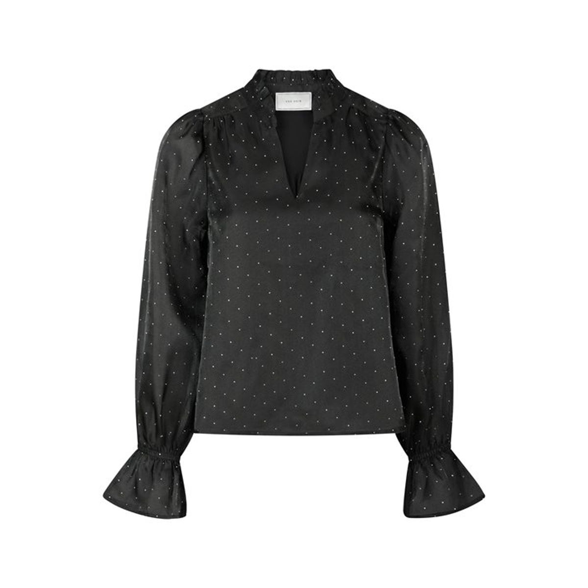 Neo Noir - Amara Bedazzled Blouse - Black