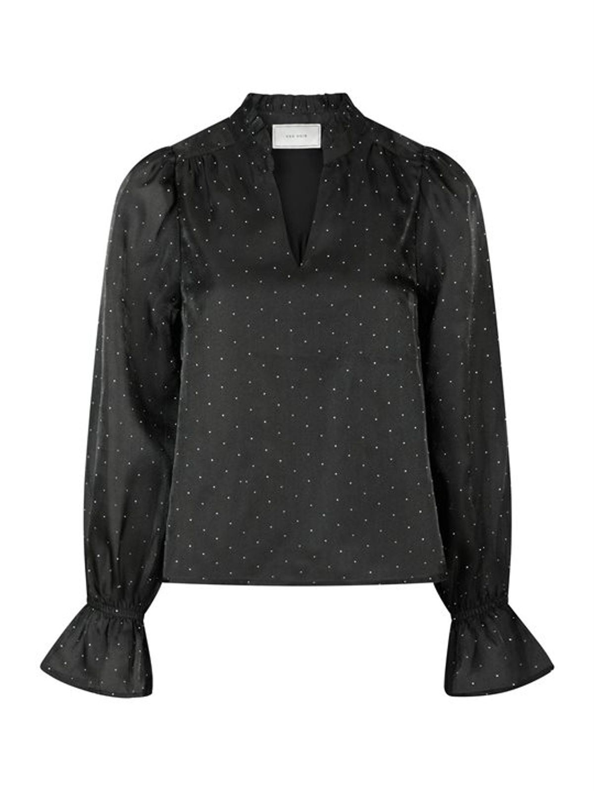 Neo Noir - Amara Bedazzled Blouse - Black