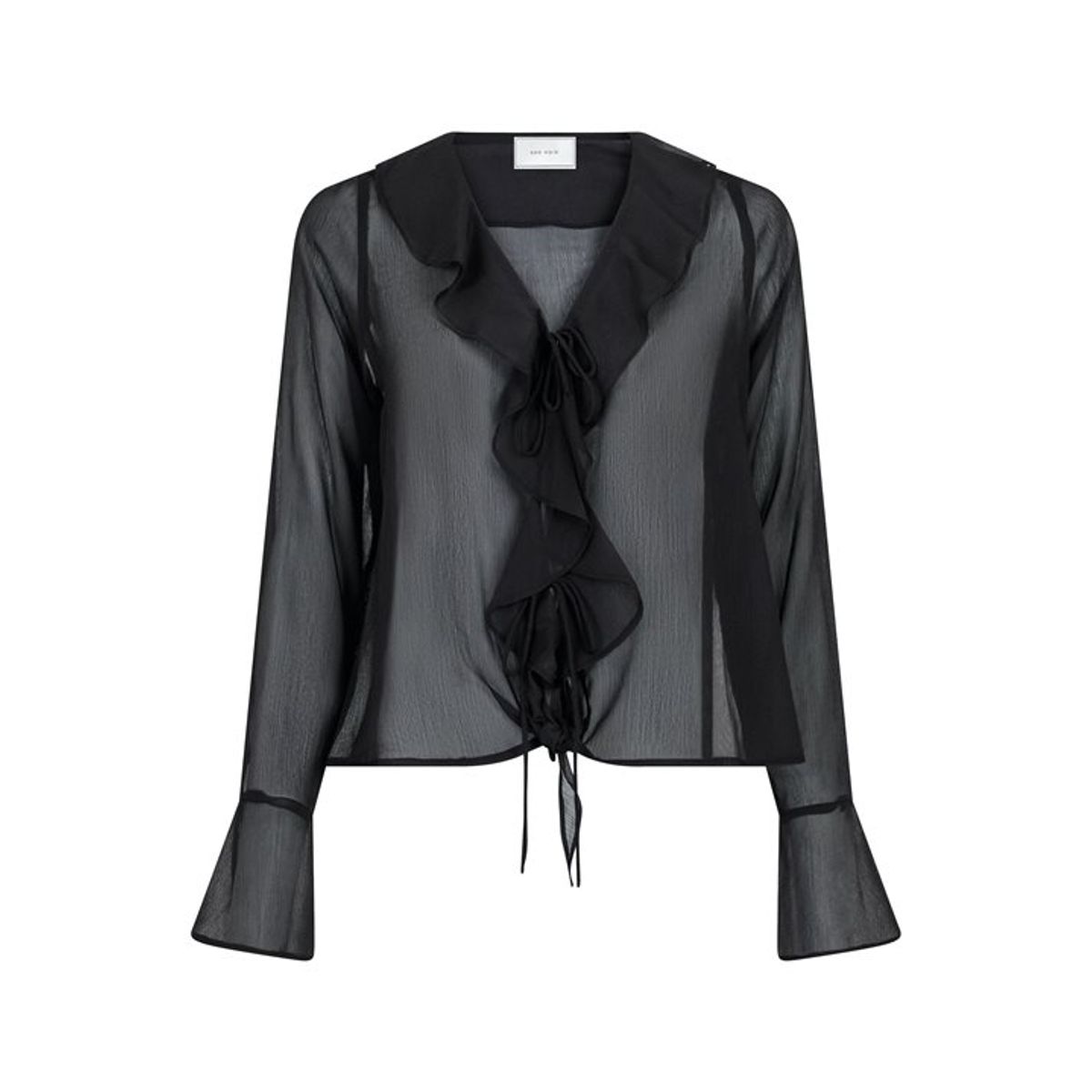 Neo Noir - Anika Frill Blouse - Black