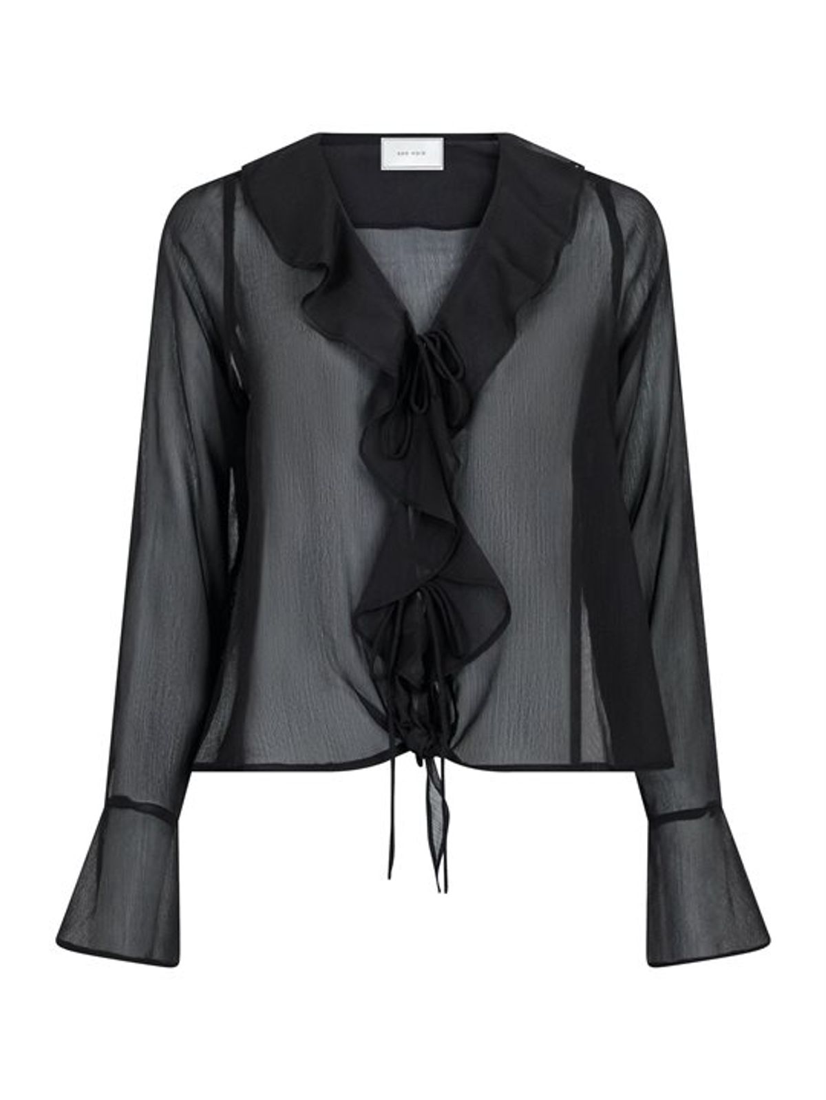 Neo Noir - Anika Frill Blouse - Black